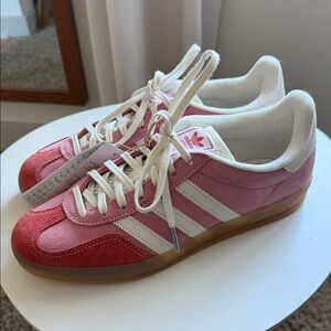 Adidas END. Women's Pink and Red Suede Sneakers